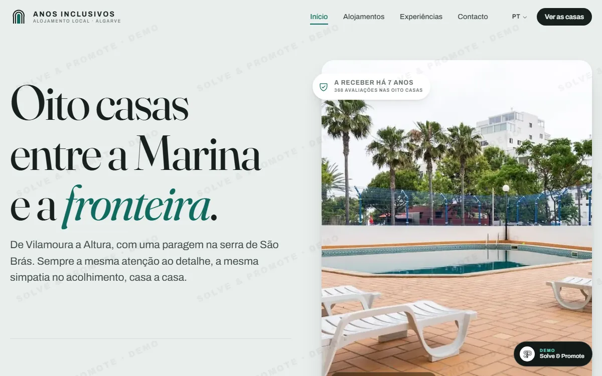 Anos Inclusivos — pré-visualização do site criado pela Solve & Promote